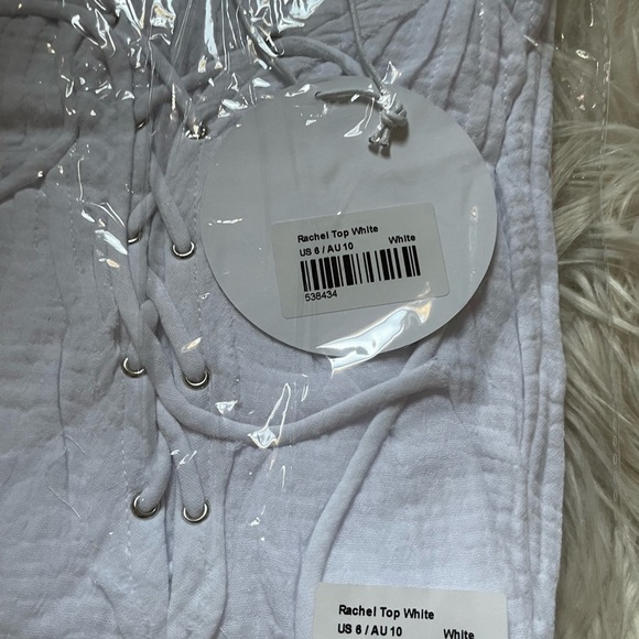 PRINCESS POLLY White Rachel Top - Picture 3 of 3